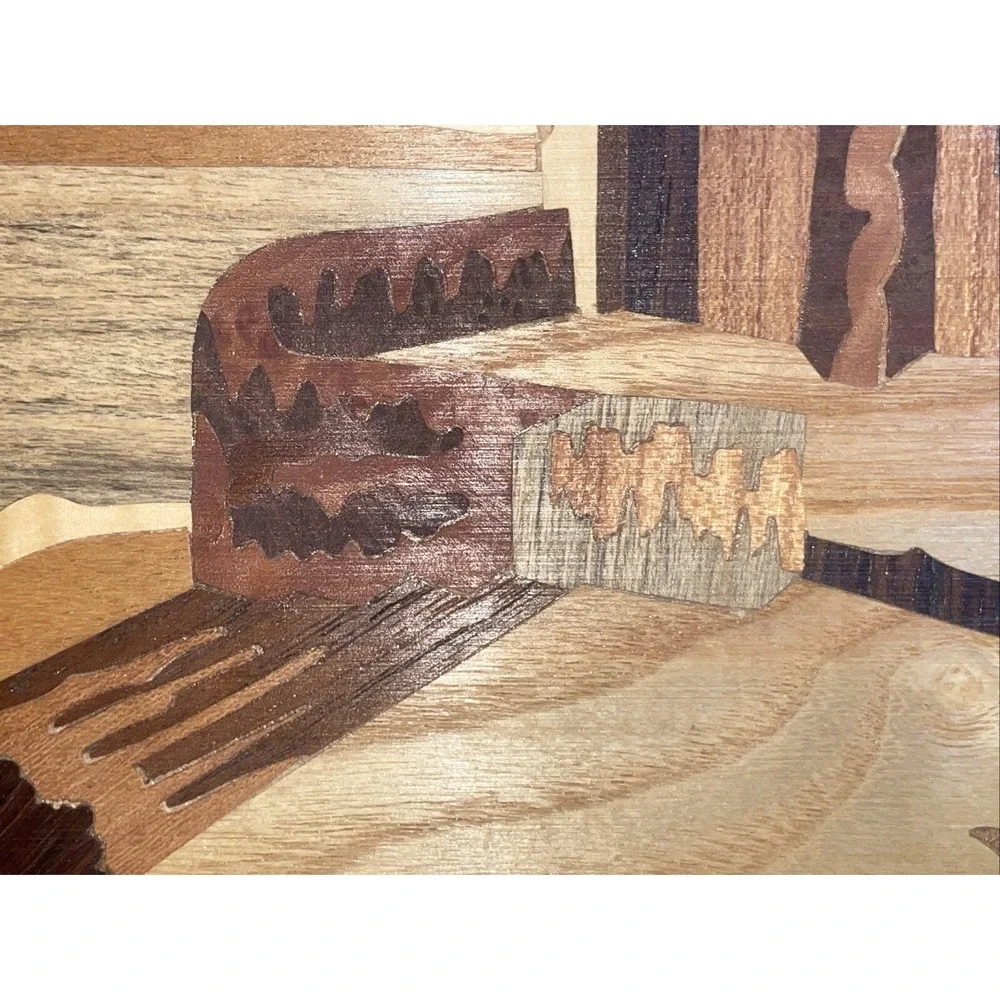 Stunning! Vintage Italian Marquetry Inlay Woodwork‎